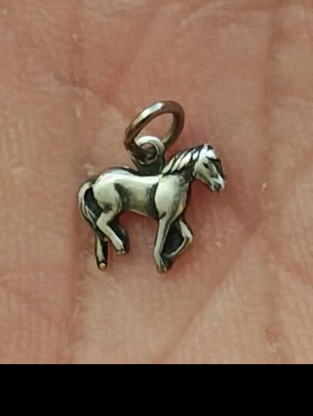 1960s/70s Sterling Silver Running/Prancing Wild Mustang Small Horse Charm